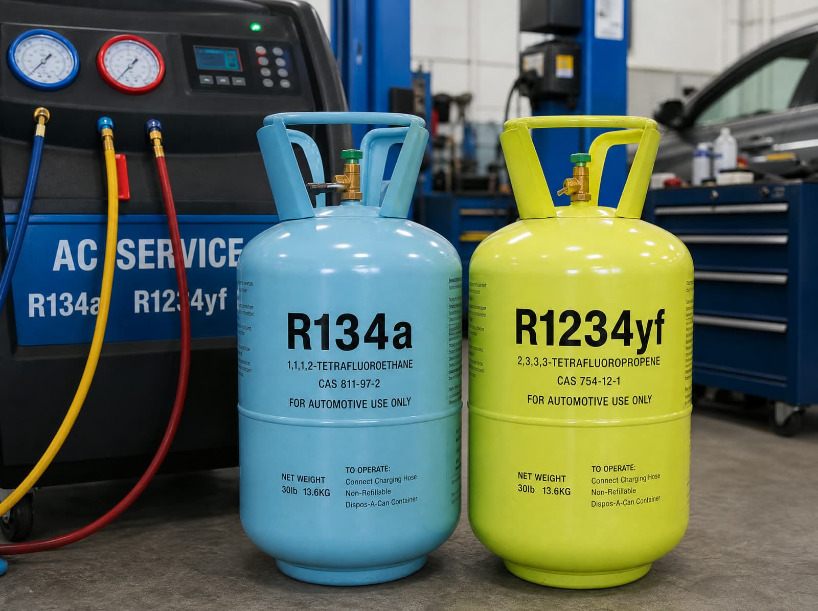 R134a & R1234yf Recharge